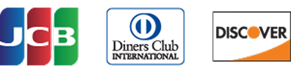 JCB・Diners Club・DISCOVER